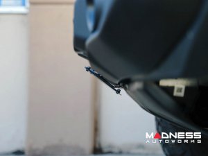 Ford Bronco Front License Plate Relocation Bracket - Factory Capable Steel Bumper - DV8 - Angled